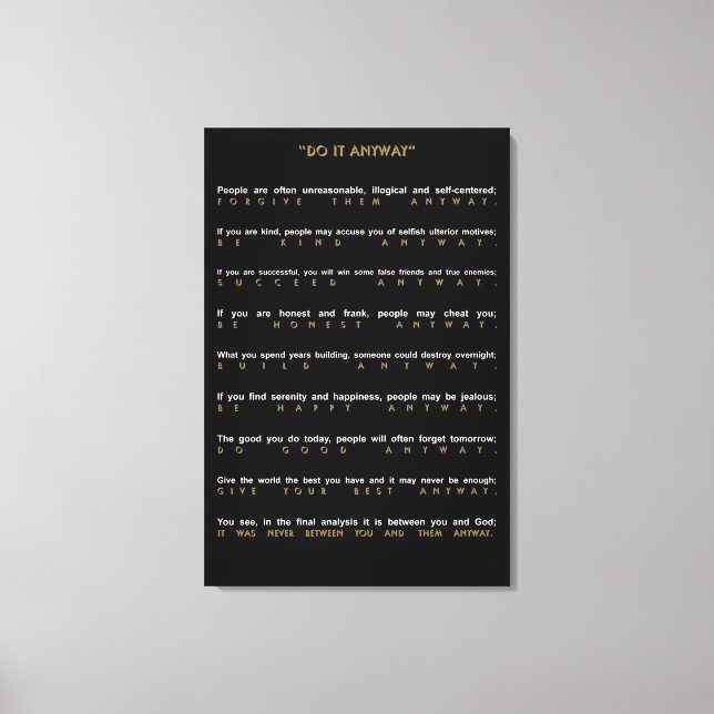 Lienzo Contemporáneo De Todas Maneras (Anverso)