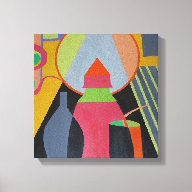 Lienzo Contemporary Sculpted Pink Stillness Art Print (Anverso)