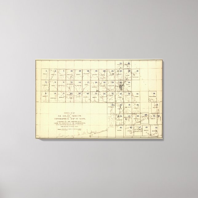 Lienzo Contenido al Atlas de Massachusetts (Anverso)