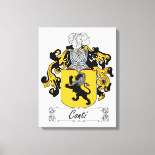 Lienzo Conti Family Crest