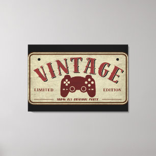 Lienzo Control Vintage de Edición Limitada Partes Origina