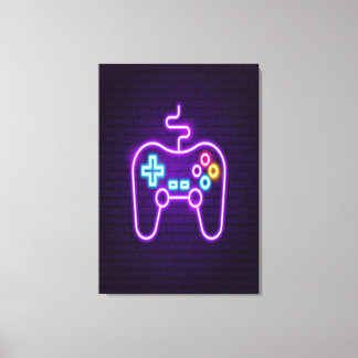 Lienzo Controlador Retro Gamer
