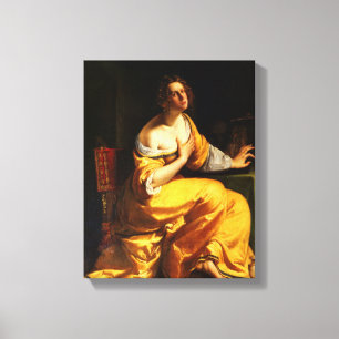 Lienzo Conversión de la Magdalena - Artemisa Gentileschi