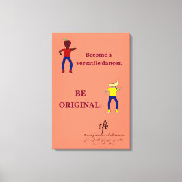 Lienzo Convertirse en un bailarín versátil Salmon