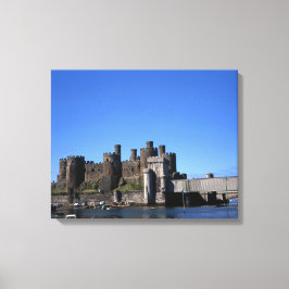 Lienzo Conwy Castle North Wales Poster de postales Faux C