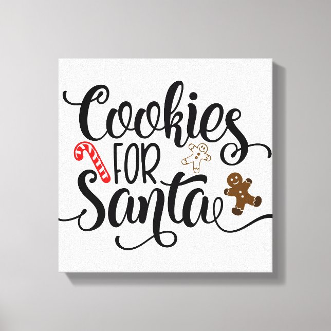 Lienzo Cookies para Navidades de Santa Fun (Anverso)