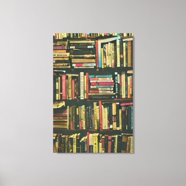 Lienzo Cool library lover gift (Anverso)