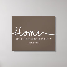 Coordenadas GPS para el hogar Personalizado modern