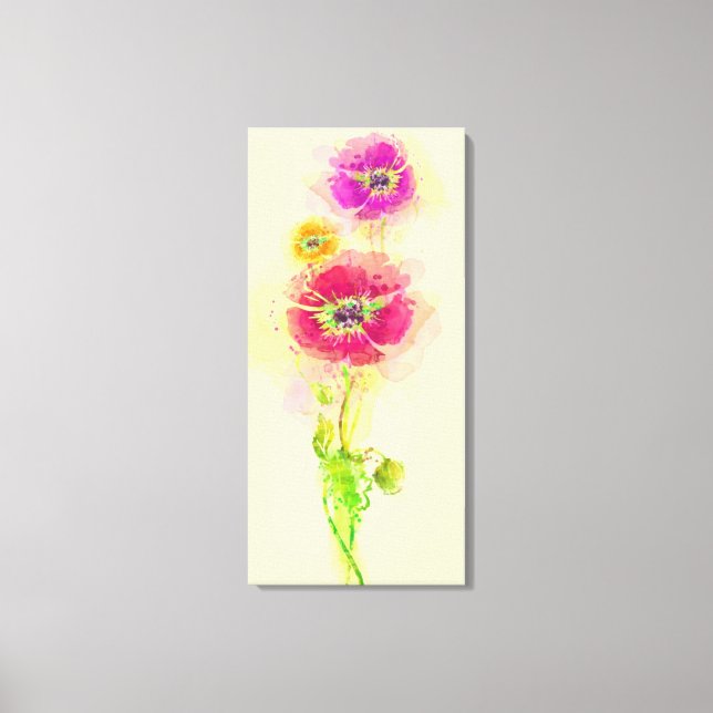 Lienzo Copas acuáticas pintadas 2 (Anverso)