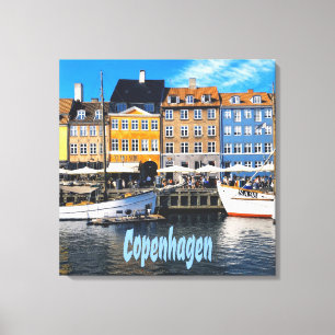 Lienzo Copenhague Capital Dinamarca Hogares del Canal Nyh