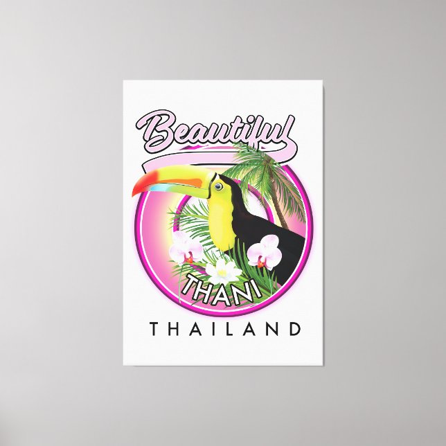 Lienzo Copia de Beautiful Thani Tailandia (Anverso)