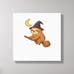 Lienzo Copia de erizo fantasma bibliotecario � Halloween