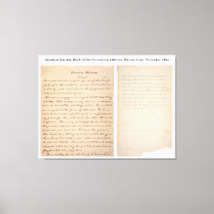 Lienzo Copia de Nicolay de la dirección de Gettysburg