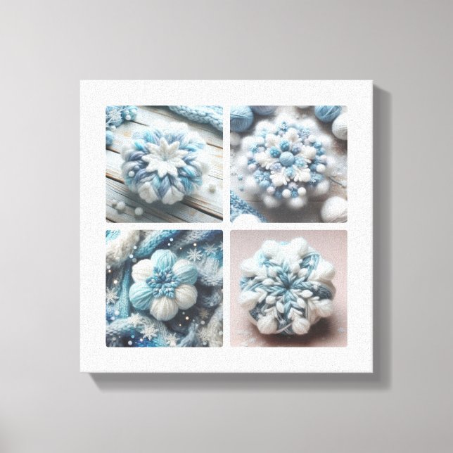 Lienzo Copo de nieve de algodón (Anverso)