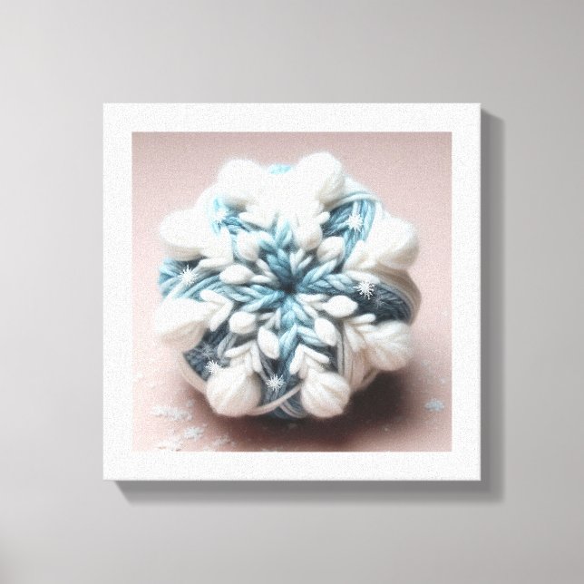 Lienzo Copo de nieve de algodón (Anverso)