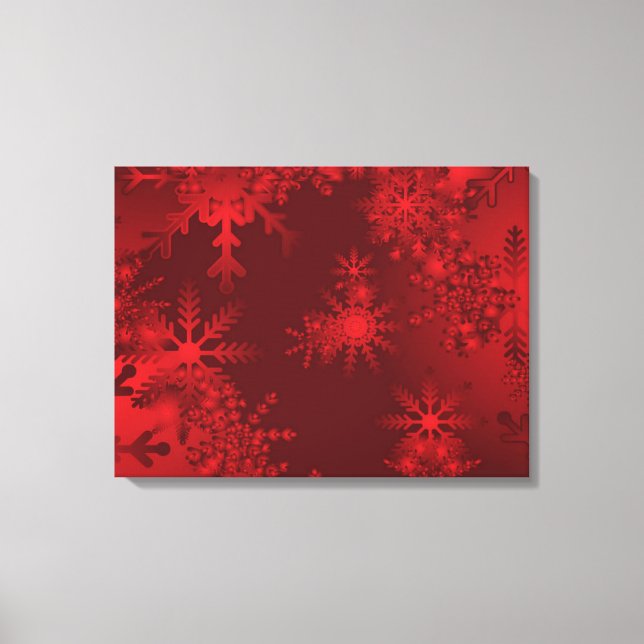 Lienzo Copos de nieve/Lienzo envuelto (Anverso)