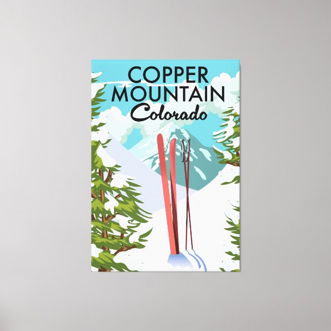 Lienzo Copper Mountain Colorado Esquí (Anverso)