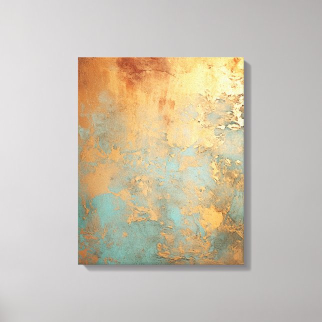 Lienzo Copper Patina Rustic Metallic (Anverso)