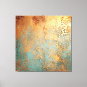 Lienzo Copper Patina Rustic Metallic