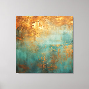 Lienzo Copper Patina Rustic Metallic