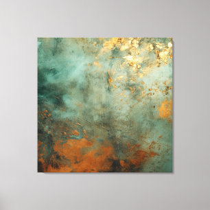 Lienzo Copper Patina Rustic Metallic