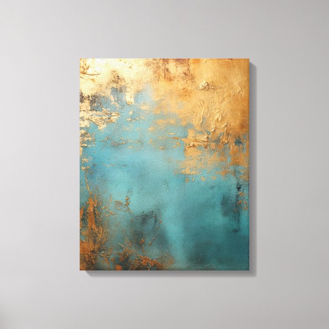 Lienzo Copper Patina Rustic Metallic (Anverso)