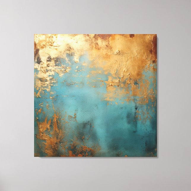 Lienzo Copper Patina Rustic Metallic (Anverso)