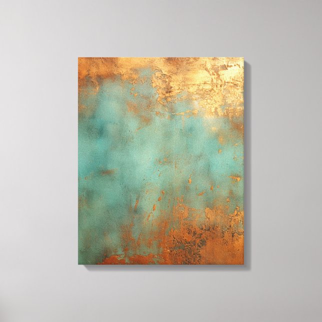 Lienzo Copper Patina Rustic Metallic (Anverso)