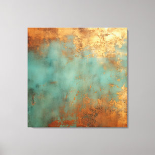 Lienzo Copper Patina Rustic Metallic