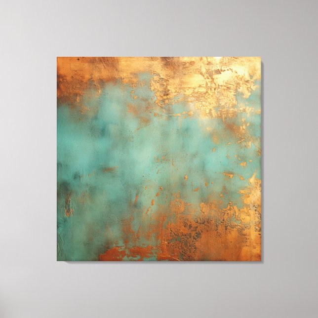 Lienzo Copper Patina Rustic Metallic (Anverso)
