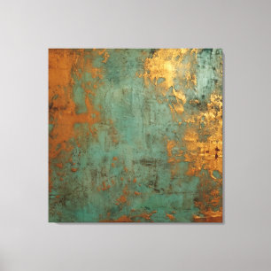 Lienzo Copper Patina Rustic Metallic