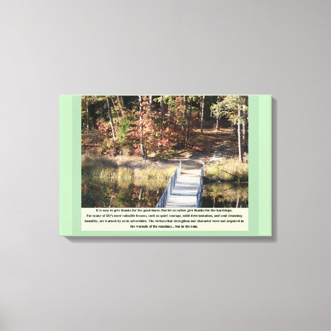 Lienzo Coraje silencioso Inspirador (Anverso)