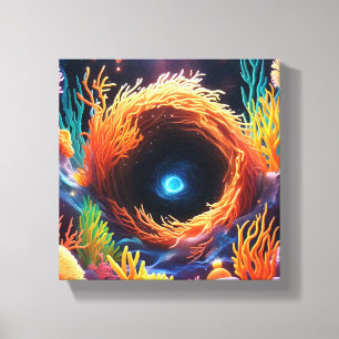 Lienzo Coral subacuático Vortex