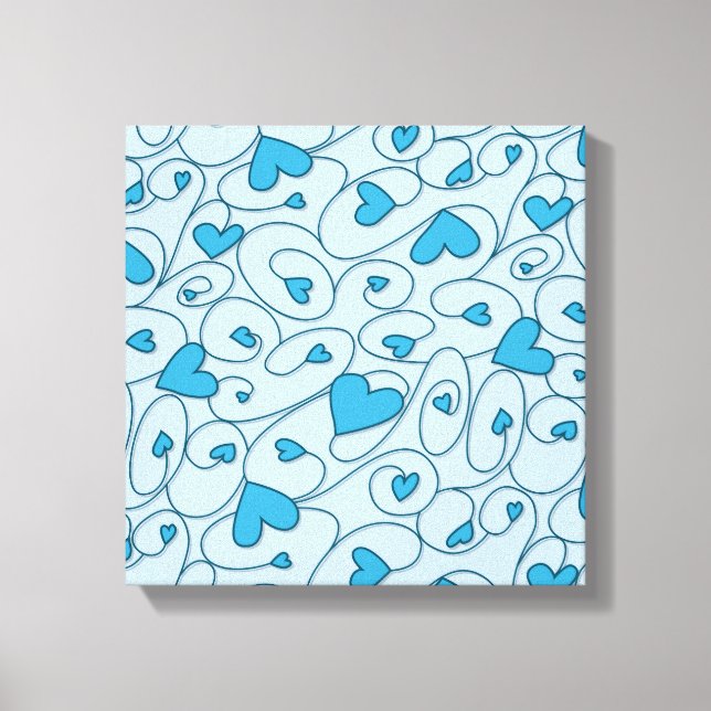 Lienzo Corazón azul (Anverso)