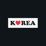 Lienzo Corazón de amor de Corea<br><div class="desc">Korea Love Heart Globe Trotters se especializa en imágenes idiosincrásicas de todo el mundo. Aquí encontrará tarjetas de felicitación únicas,  postales,  Posters,  Mousepads y más.</div>