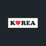 Lienzo Corazón de amor de Corea<br><div class="desc">Korea Love Heart Globe Trotters se especializa en imágenes idiosincrásicas de todo el mundo. Aquí encontrará tarjetas de felicitación únicas, postales, Posters, Mousepads y más.</div>