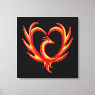 Lienzo Corazón de Fénix