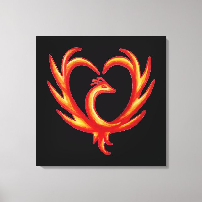 Lienzo Corazón de Fénix (Anverso)