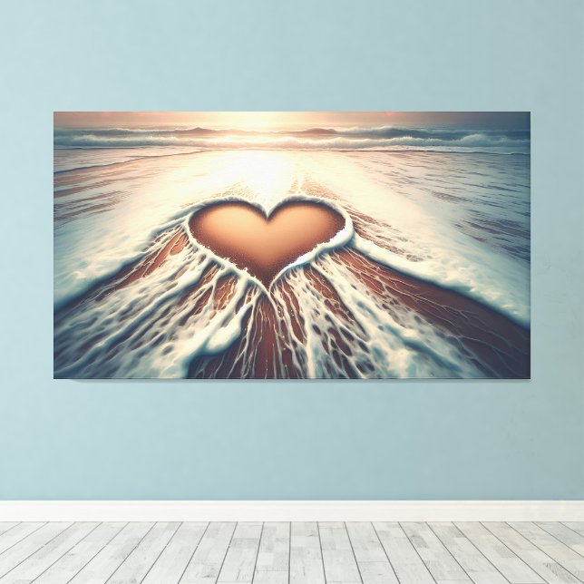 Lienzo "Corazón de gracia" (Insitu (piso de madera))