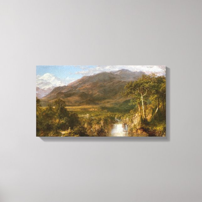 Lienzo Corazón de los Andes (Paisaje Sudamericano) (Anverso)