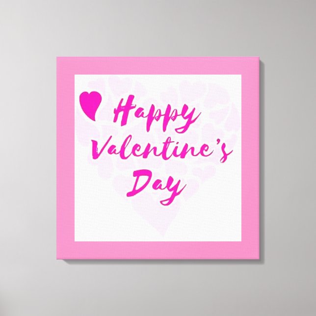 LIENZO CORAZÓN DEL "DÍA DE LA FELIZ VALENTINA" (Anverso)