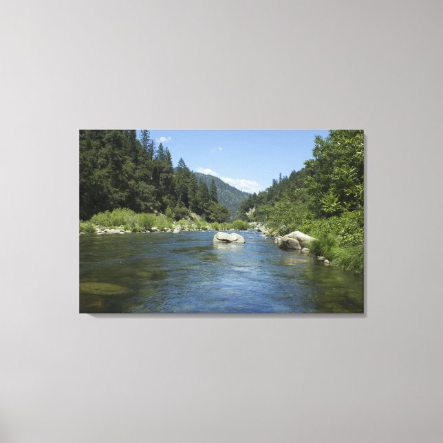 Lienzo Corazón del río Feather Triptych Wall Art (Anverso)