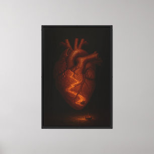 Lienzo Corazón Fracturado