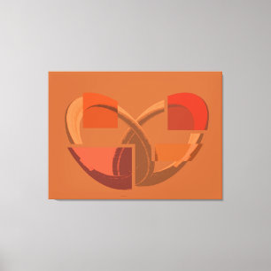 Lienzo Corazón Roto Abstracto – Emociones Fragmentadas