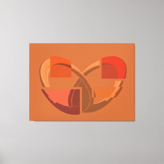 Lienzo Corazón Roto Abstracto – Emociones Fragmentadas (Anverso)