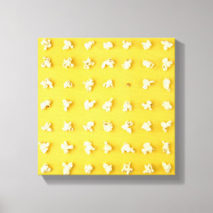 Lienzo Corazones de las palomitas