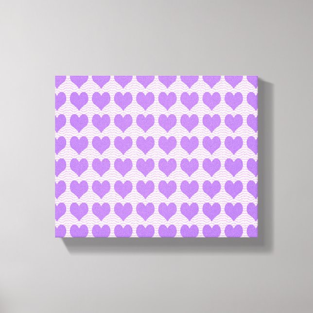 Lienzo Corazones Morados (Anverso)