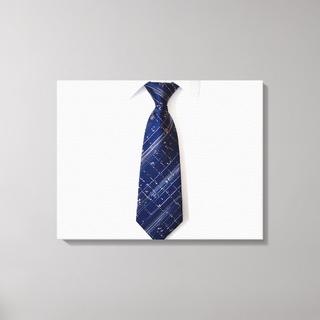 Lienzo Corbata Azul (Anverso)