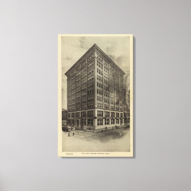 Lienzo Corbett Bldg, Portland, Oregon (Anverso)