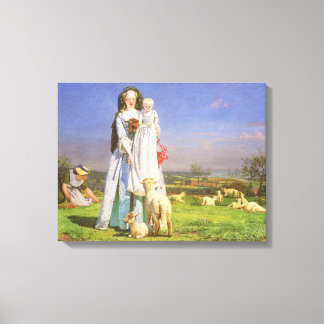 Lienzo Corderitos Pretty Baa de Ford Madox Brown